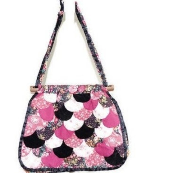 Vintage Handbags - Vintage Tote Shoulder Bag Purse Floral Boho Hippie